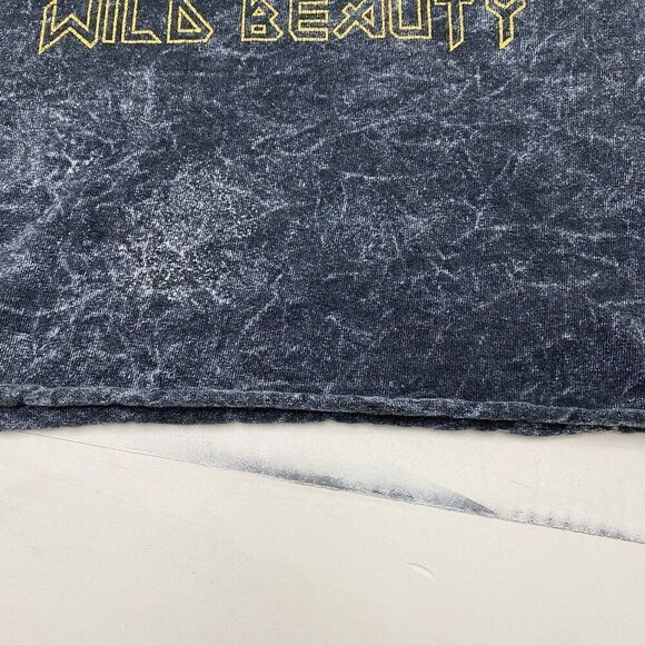 Just 'Cause World Tour Wild Beauty Acid Wash Graphic Band T-Shirt Size Large - Picture 4 of 13